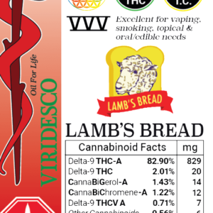 Viridesco Live Resin – Lamb’s Bread